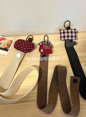 韩系ins风可爱小房子发夹收纳发圈皮筋收纳带两用可爱发夹收纳袋