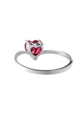 海盗船银饰爱心情侣戒指