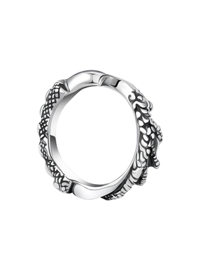 海盗船银饰龙系列开口戒指