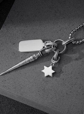 海盗船银饰项链女小众设计高级感