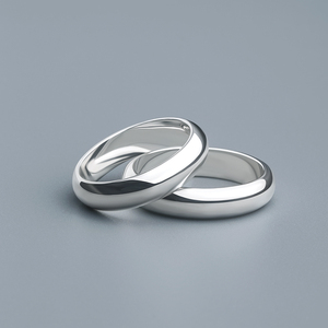 海盗船925银情侣款戒指