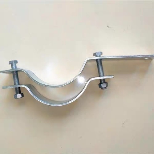 镀锌单吊线抱箍拉线抱箍电线杆路油木杆水泥杆抱箍通信电力器材 - 图1