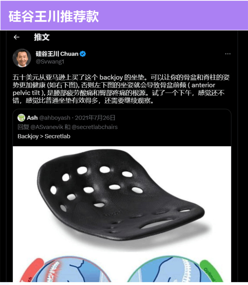 BackJoy正品办公室开车矫正坐姿美臀护腰缓压贝乐宜久坐不累坐垫