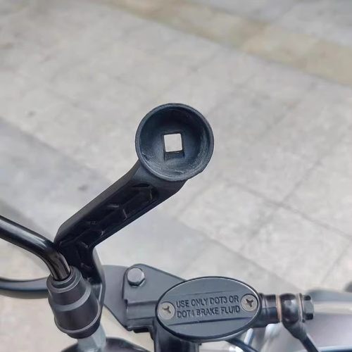 左右电动车手机支架配件导航支架固定底座铝合金后视镜支架杆加厚 - 图1