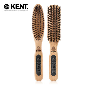 英国进口肯特kent短发梳子猪鬃毛梳按摩鬃毛梳木梳男士专用护发梳