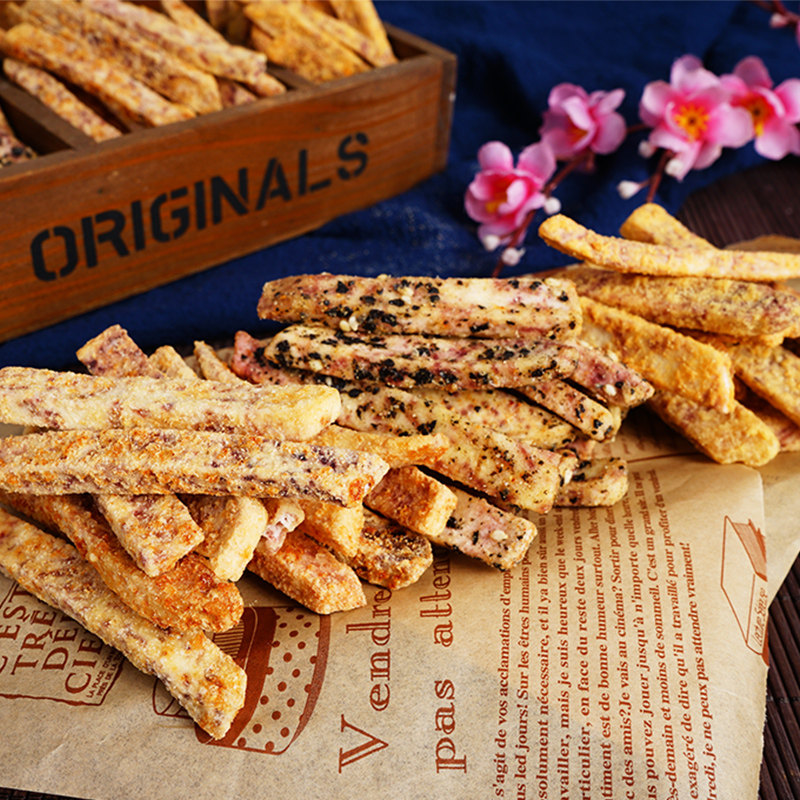 本宫饿了荔浦芋头条120g蟹黄香葱咸蛋黄海苔多种口味休闲零食包邮,淘宝优惠券,粉丝福利购,淘宝优惠卷