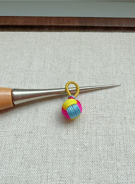 手工编织端午粽子挂件可穿手绳女