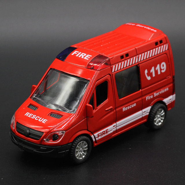 119 red ambulance dhl toy van