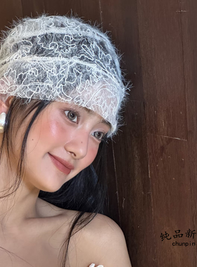高级小众个性新娘复古法式蕾丝