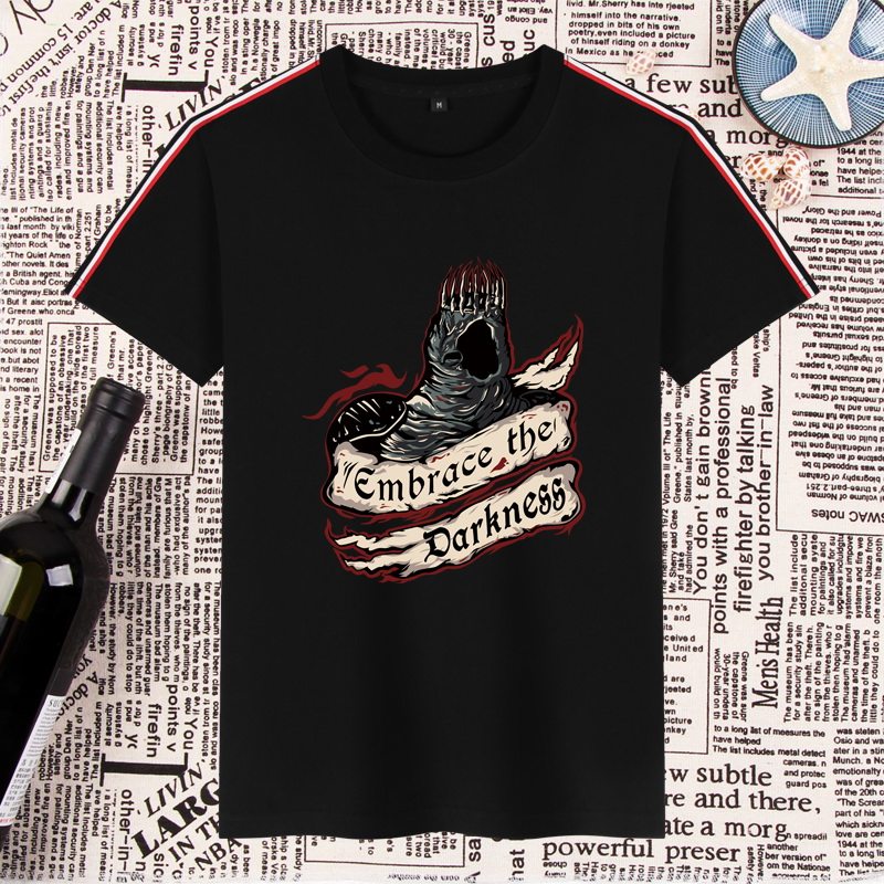 欧美bf风潮流黑暗之魂太阳骑士t恤 波阁T恤