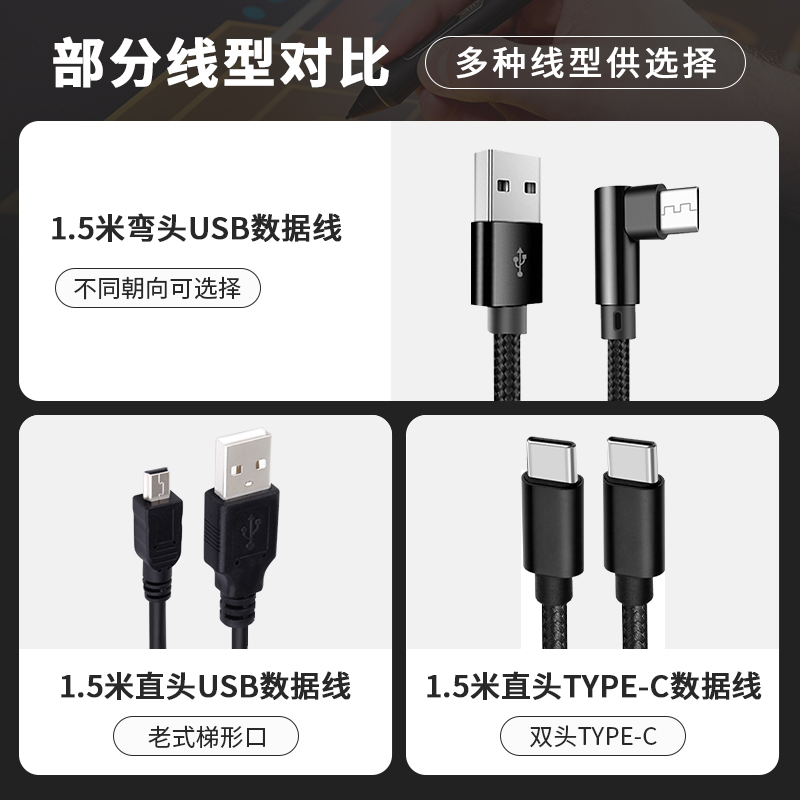 高漫绘图数位板数据连接线1060/ M5/M6/M7/M8苹果电脑手机直连 - 图0