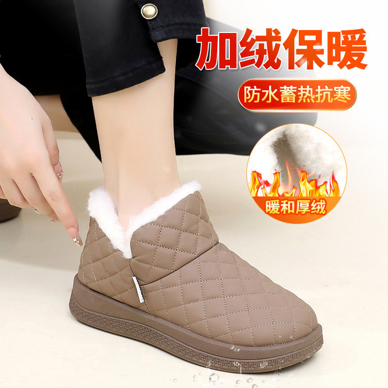 雪地靴女冬季妈妈鞋加绒加厚保暖女棉鞋防水防滑休闲短筒靴女棉靴,淘宝优惠券,粉丝福利购,淘宝优惠卷