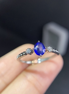 银饰椭圆形小巧祖母绿戒指空托