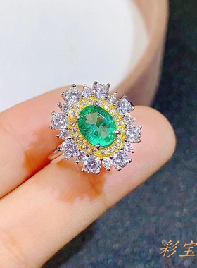 新款银镀双色金戒指92518K空托