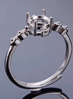 精工戒指空托6x6翡翠碧玺直销