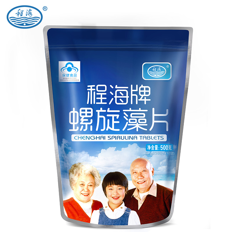 程海牌螺旋藻旗舰店程海牌螺旋藻片0.5g/片*100片*10袋/袋*2包套餐 增强免疫力0