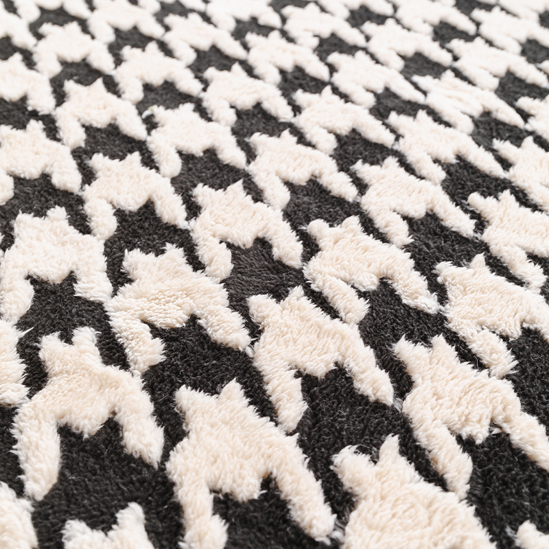 Houndstooth bay window mat window sill cushion autumn and winter 2025 new style balcony bedroom tatami mat light luxury customization