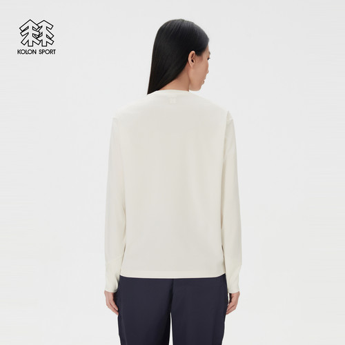 KOLON SPORT可隆吸湿速干T恤男女同款防晒UPF50+宽松长袖T恤 - 图3