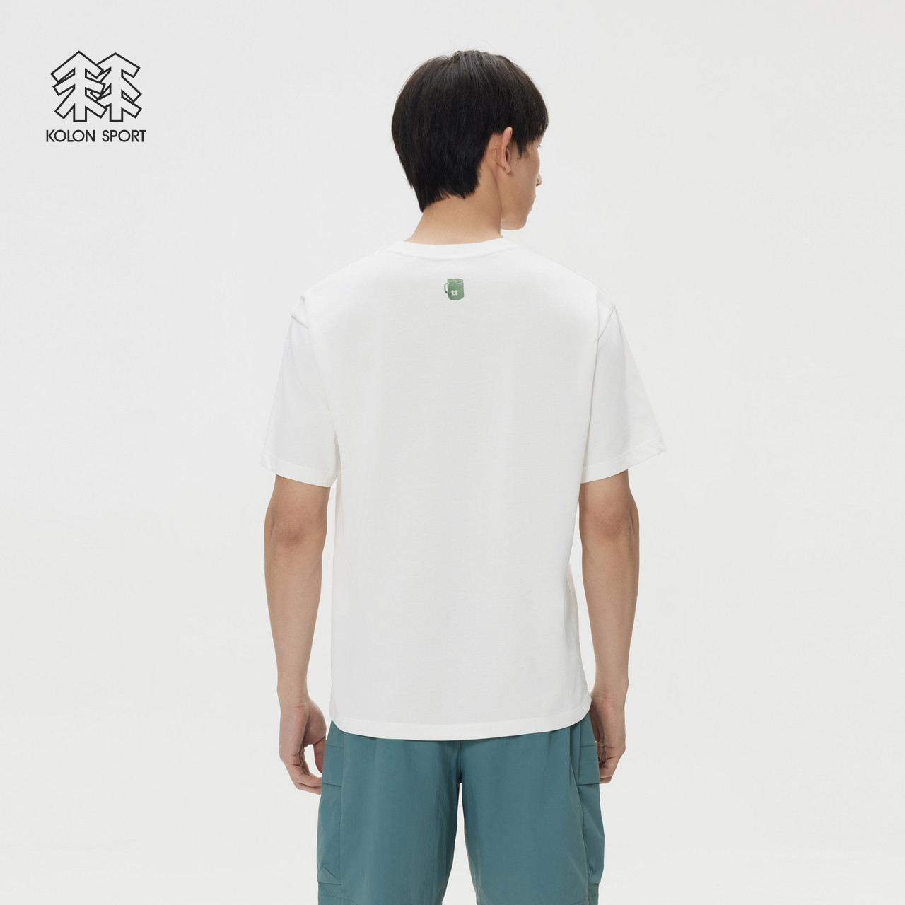 KOLON SPORT可隆短袖T恤男女同款半宽松图案印花圆领垂坠感上衣,淘宝优惠券,粉丝福利购,淘宝优惠卷