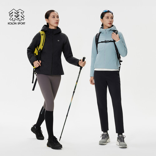 KOLON SPORT可隆保暖棉衣防泼水防风透湿银标P棉女士中间层棉服 - 图3