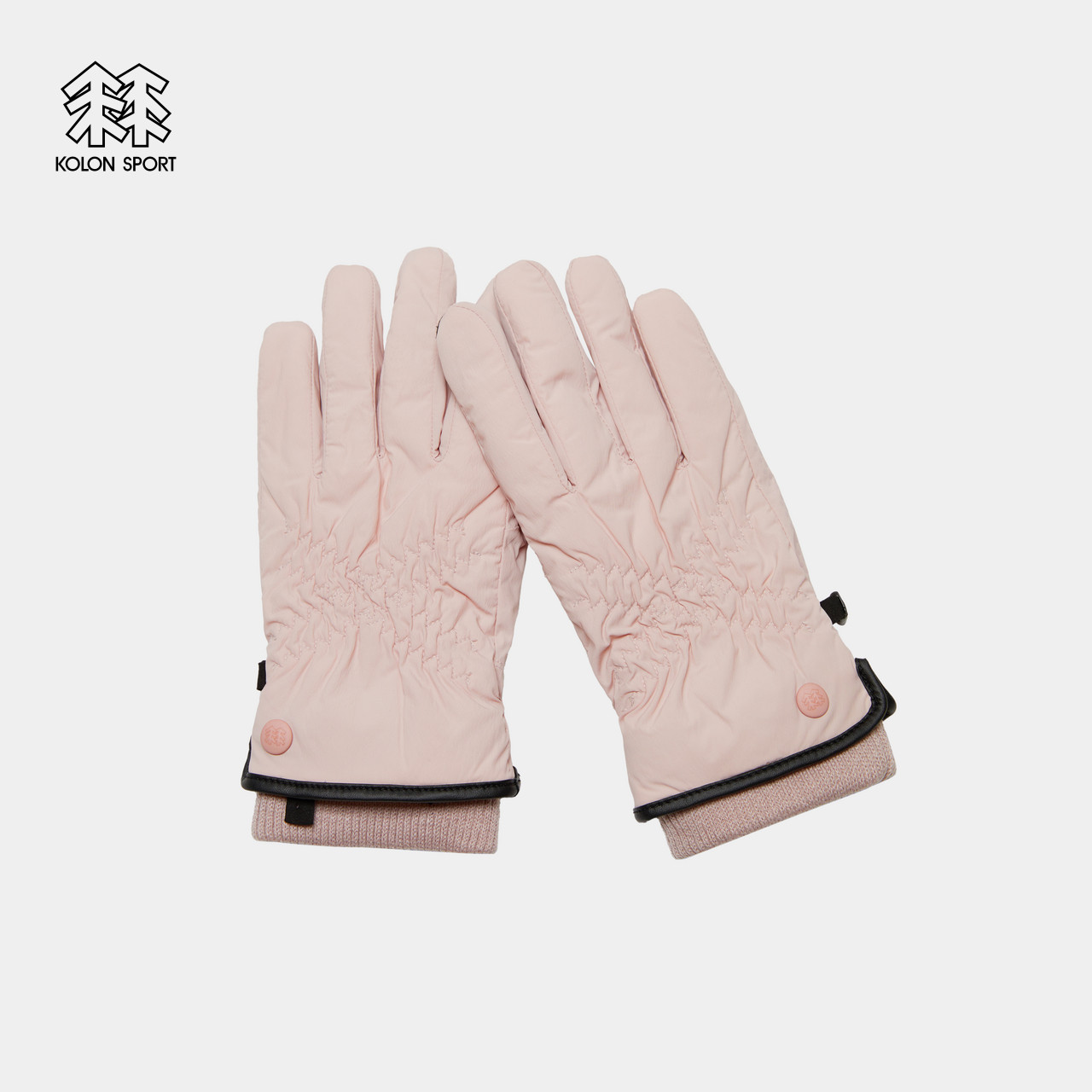 KOLON SPORT可隆女士户外运动露营旅行硅胶印花绒里分指触屏手套,淘宝优惠券,粉丝福利购,淘宝优惠卷