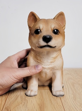 树脂仿真狗工艺品小狗狗模型摆件