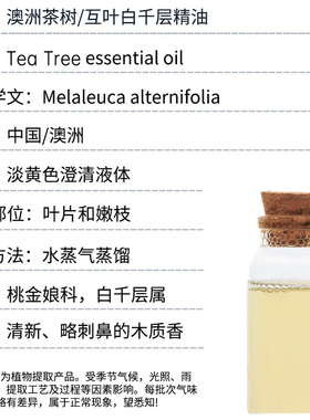 茶树精油100ml单方精油