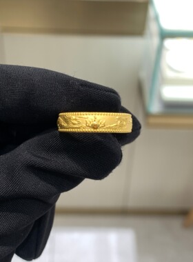 传承系列龙凤呈祥足金黄金戒指