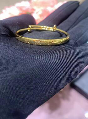 周大福岁岁平安宝宝推拉手镯