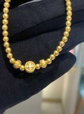 周大福如意格桑足金黄金手链