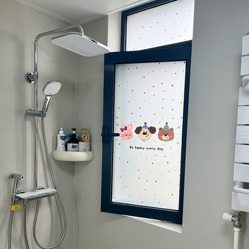 2026新款磨砂玻璃窗贴膜卫生间防窥窗户透光不透人防走光静电贴纸 - 图0