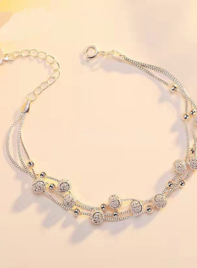 三生三世银多层转运手链七夕礼物