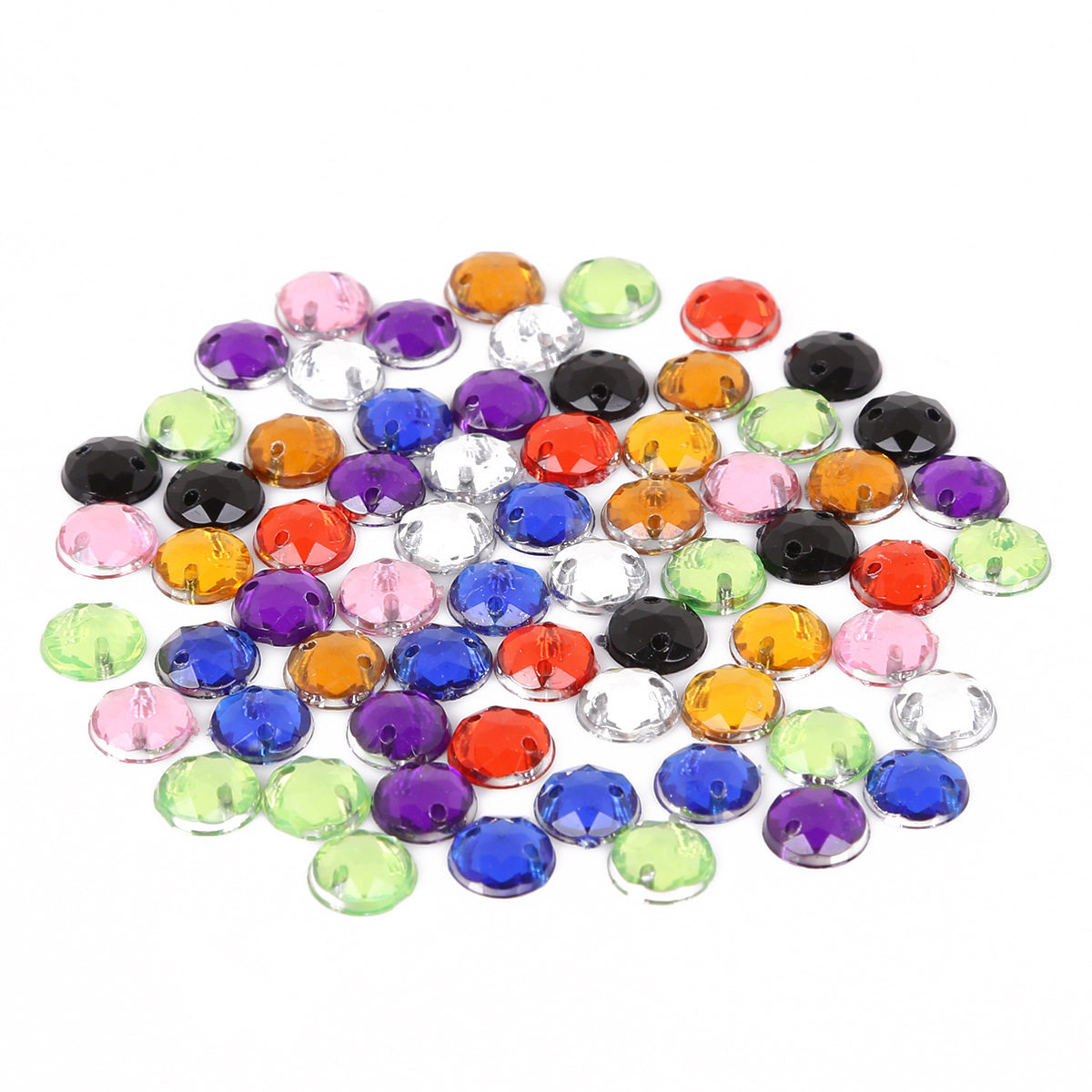 6-20mm双孔平底亚克力手缝钻缝衣服钻圆形diy水钻材料包服装辅料,淘宝优惠券,粉丝福利购,淘宝优惠卷