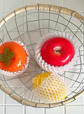 泡沫袋装着的水果~新款ins风仿真水果冰箱贴磁性家居装饰摆件送礼