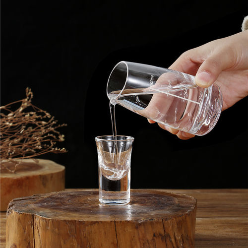 玻璃喝酒杯家用分酒器白酒杯小酒杯一口杯高脚杯子弹杯酒盅酒具 - 图1