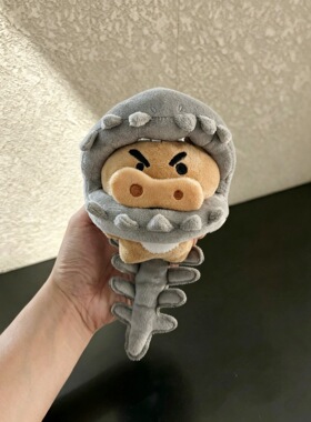蜡笔小新左卫门恐龙骨架钥匙扣