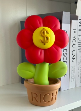 有钱花招财摆件前台开业礼物客厅电视柜玄关家居桌面装饰乔迁礼品