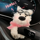Подарок нового автомобиля милый западный нагорья для собачьей автомобиль обложка обложка автомобильная кукольная стеклоочиститель