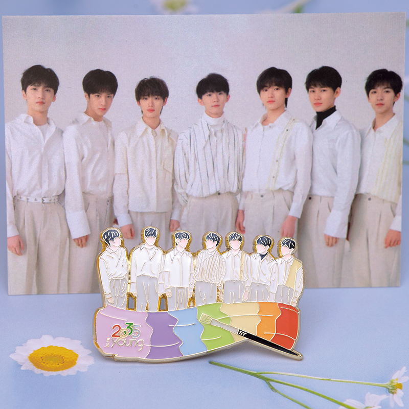 时代少年团周边金属徽章张真源马嘉祺应援礼物手办挂摆件手办专辑 - 图1