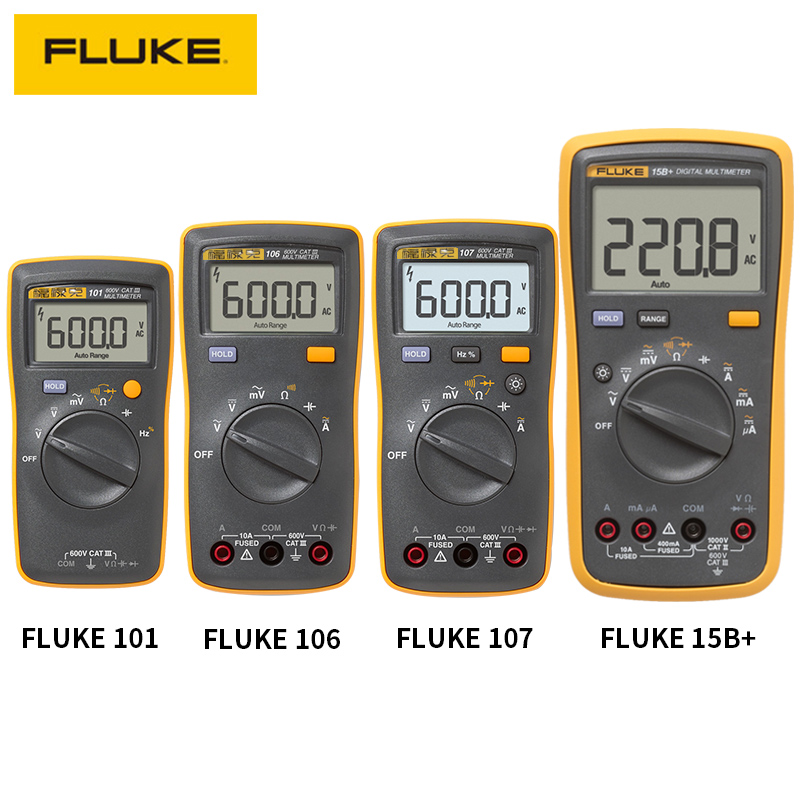 FLUKE福禄克数字万用表F15B+17B+18 12E+101 106 107高精度全自动-图1