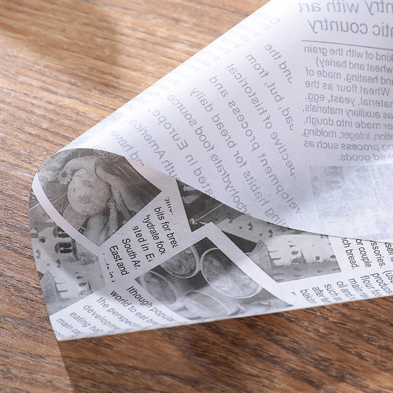 防油纸垫纸隔油炸英文报纸硅油吸油纸薯条汉堡面包纸烘焙托盘油纸,淘宝优惠券,粉丝福利购,淘宝优惠卷