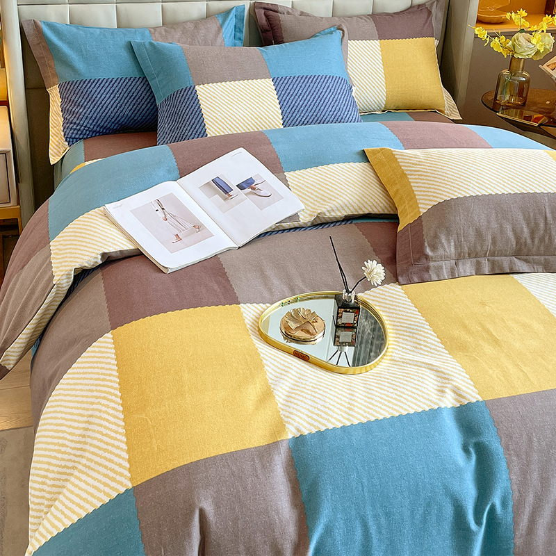 冬季全棉磨毛四件套纯棉100 4床单 谷蝶床品套件/四件套/多件套