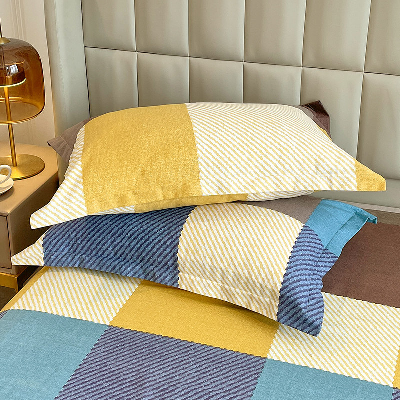 加厚纯棉一对装全棉磨毛单人枕头套 谷蝶枕套