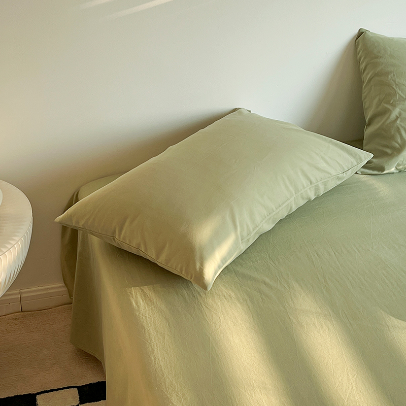 水洗棉单件100学生儿童被单床单 谷蝶床单