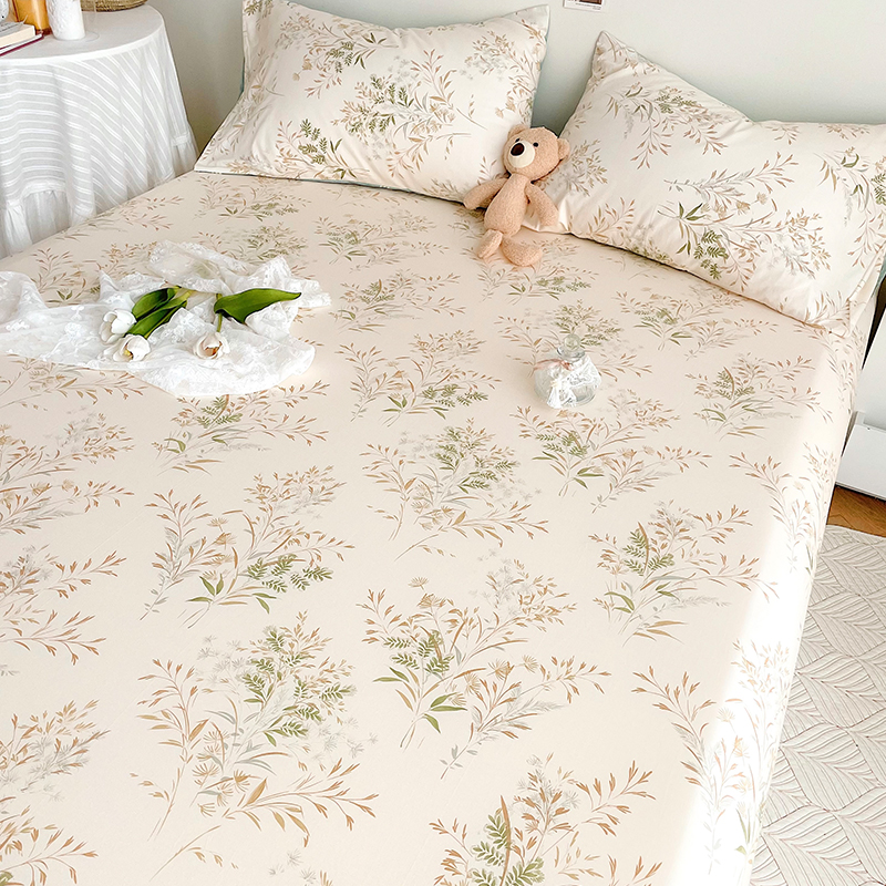 夏季全棉单件100单人学生宿舍床单 谷蝶床单