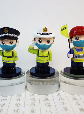 水晶树脂抗疫定制奖杯党员志愿者