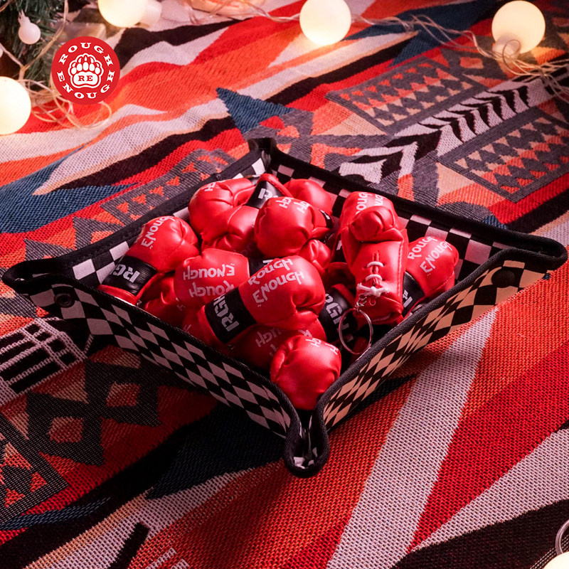 Rough Enough卡通小拳套钥匙扣女便携包包挂扣男多功能防丢锁匙扣,淘宝优惠券,粉丝福利购,淘宝优惠卷