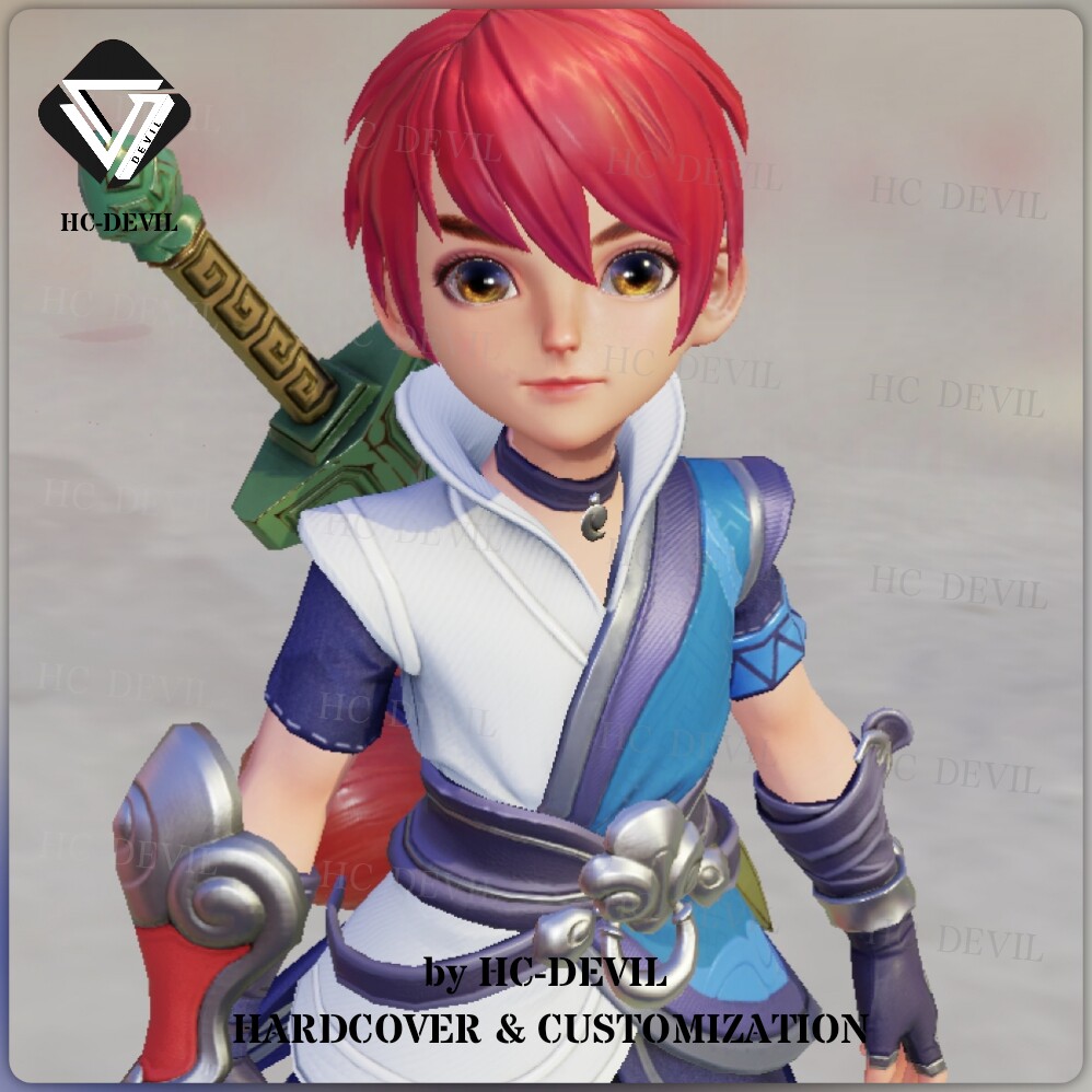 【HC-DEVILl】梦幻西游手游三维3d版剑侠客成男捏脸数据