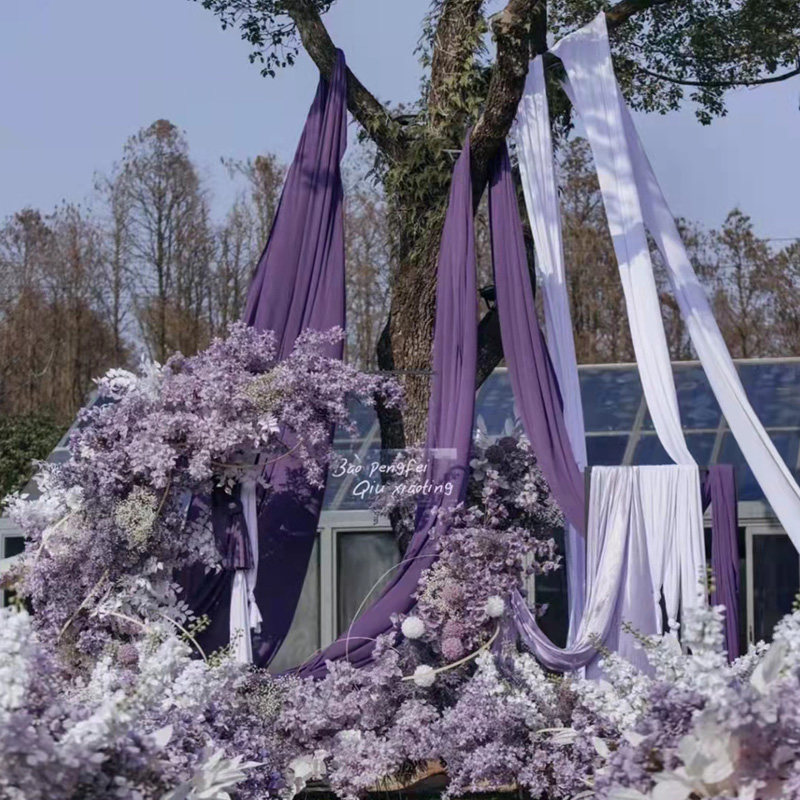 韩国牛奶丝哑光弹力布吊顶户外装饰婚庆背景甜品台会议桌布幔,淘宝优惠券,粉丝福利购,淘宝优惠卷