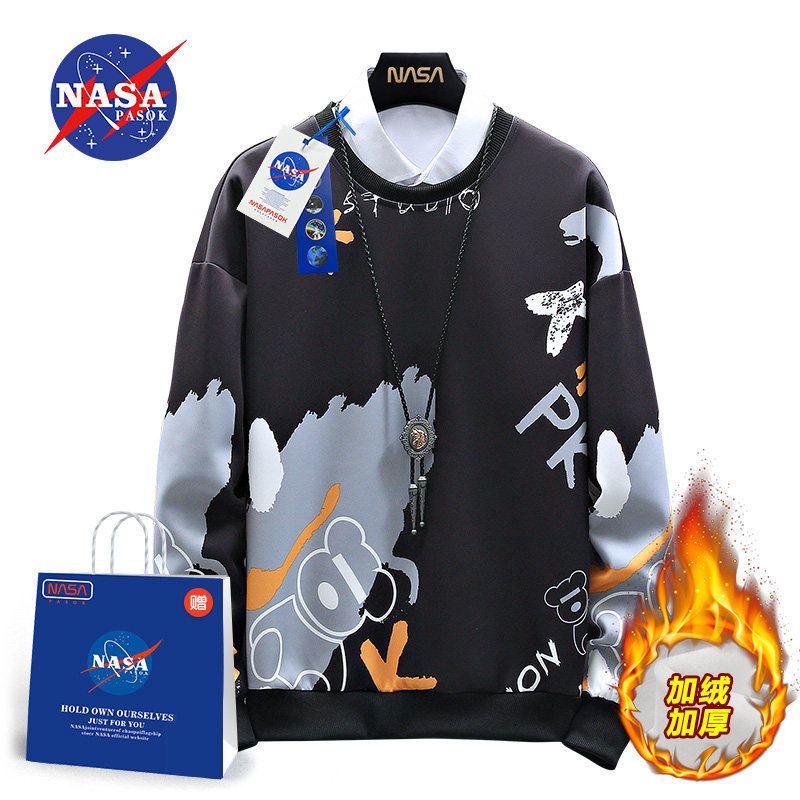 nasa旗舰店男冬季2021新款潮流卫衣 pasok卫衣